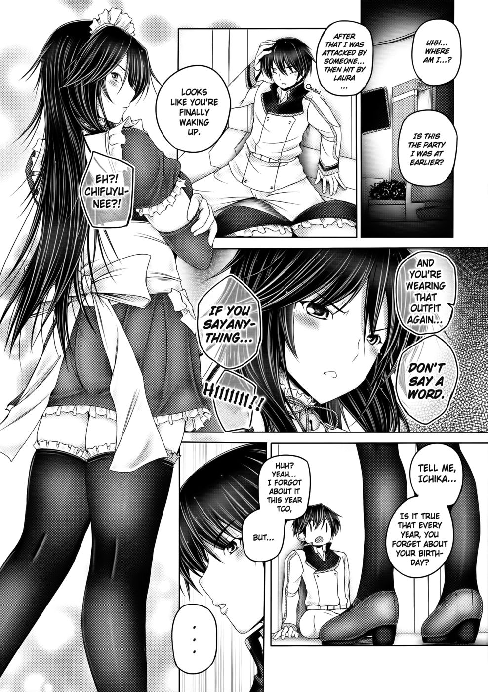 Hentai Manga Comic-A Birthday Party All Alone with Chifuyu-nee-Read-3